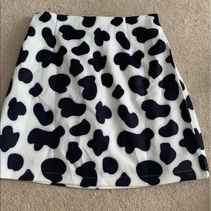 cow print skirt